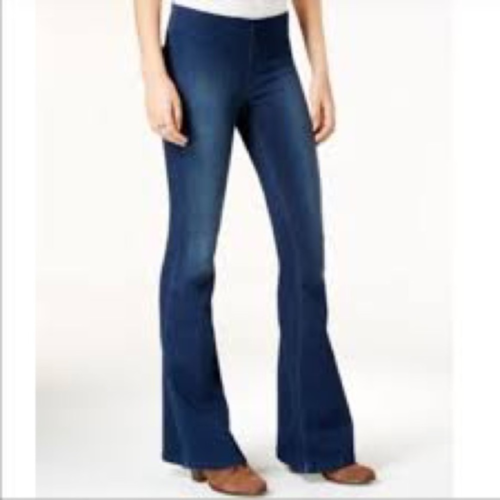 Free People Penney Pull on Flare Bell Bottom Jeans